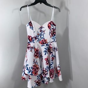 B Darlin Juniors' Strapless Double-Ruffle Dress